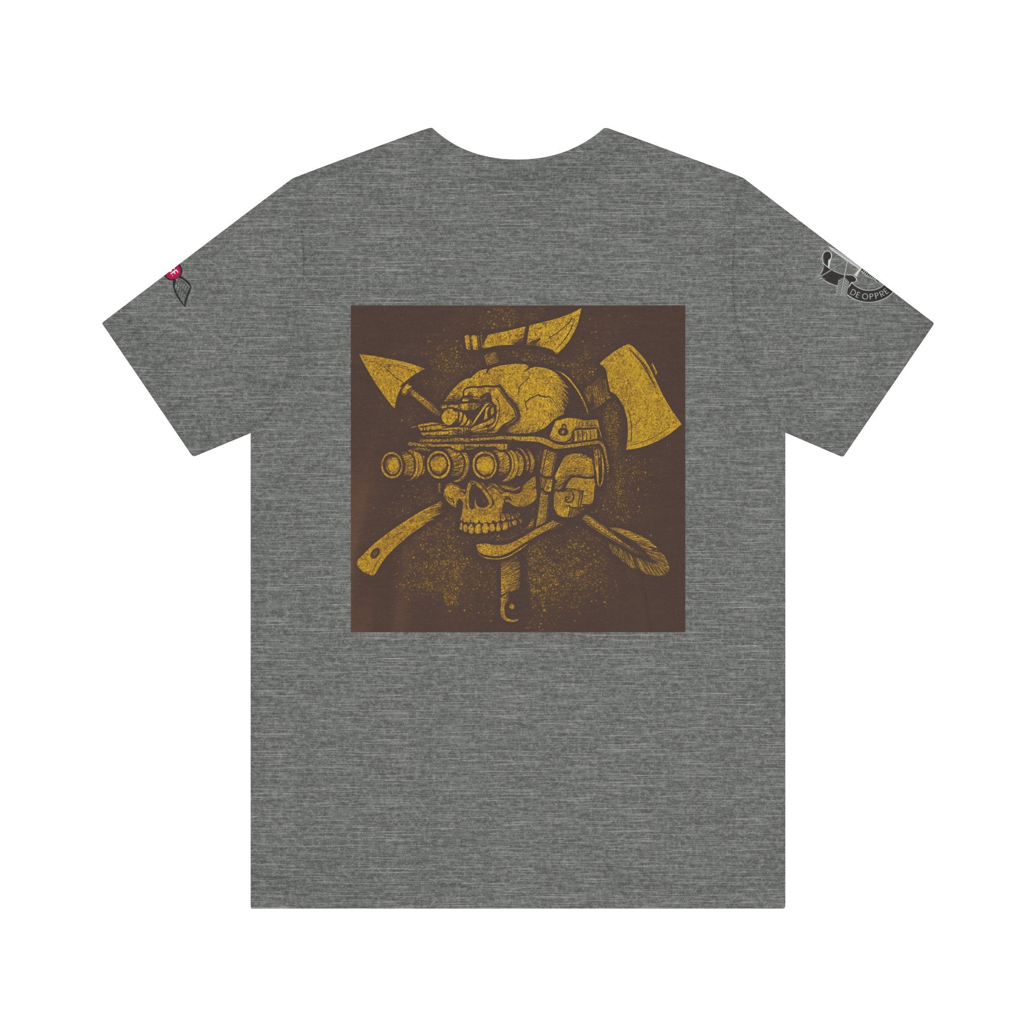 SF and JED Skull & Axes Graphic Tee for Adventure Lovers