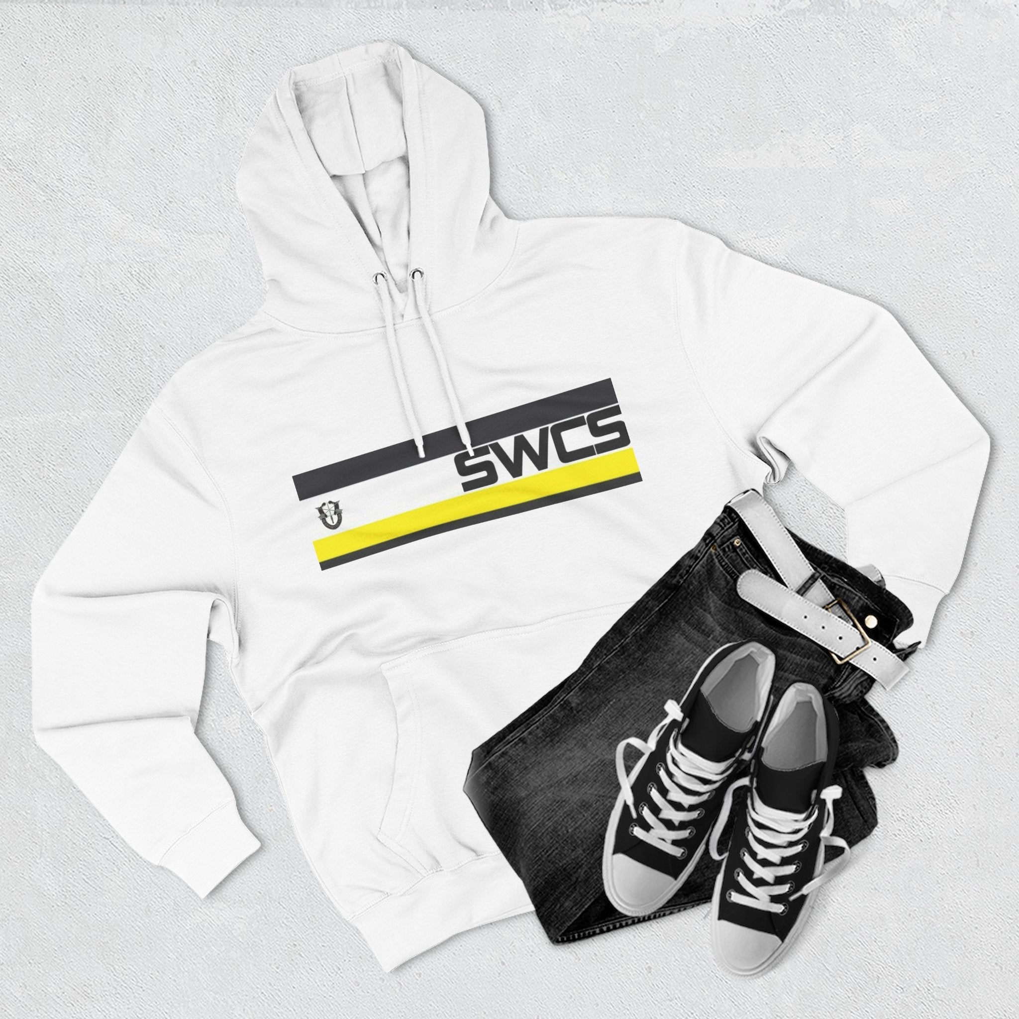 SWCS SF Three-Panel Fleece Hoodie - Stylish & Comfortable