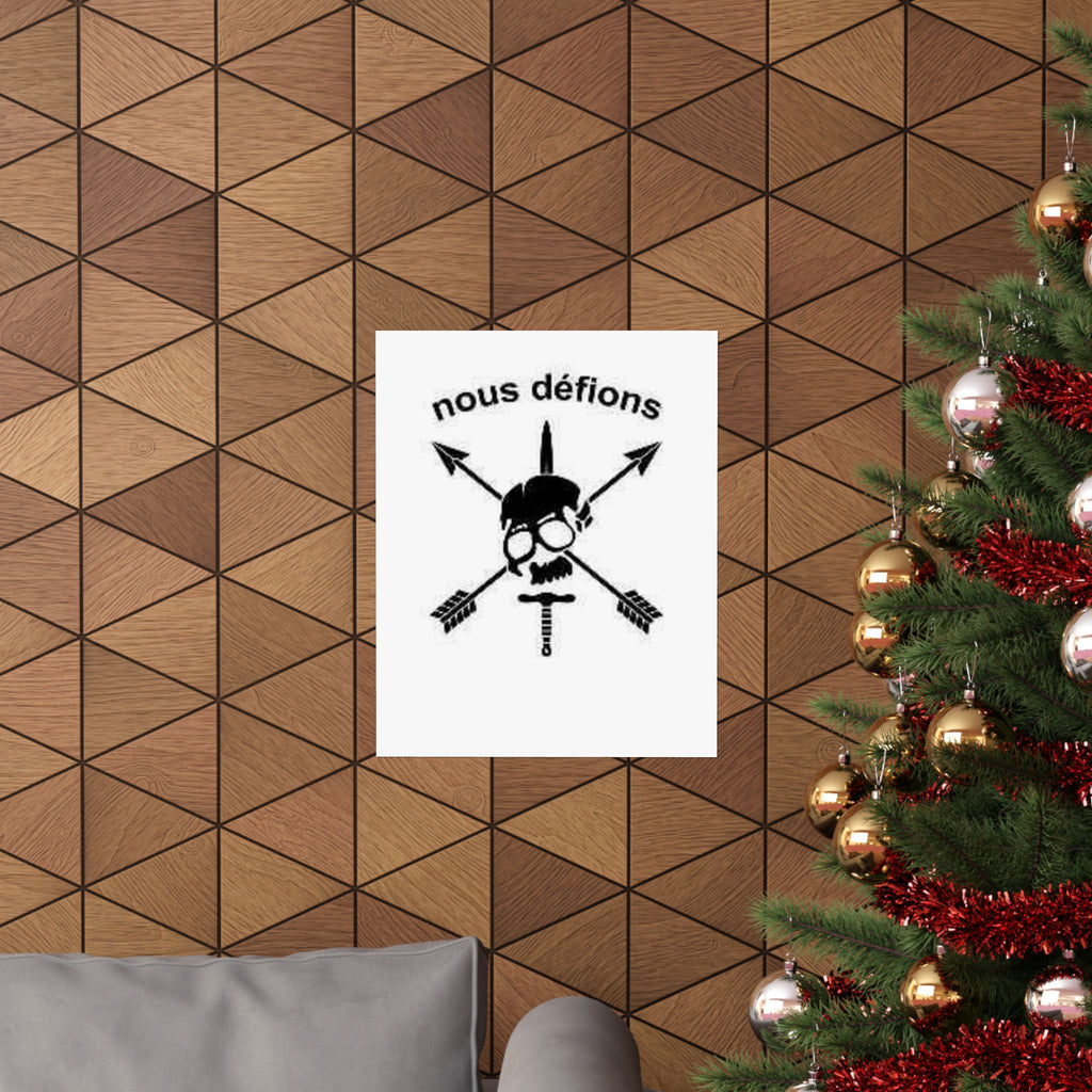 Crossed Arrows Skull and Dagger Wall Art - Matte Vertical Poster | Perfect for Bold Decor