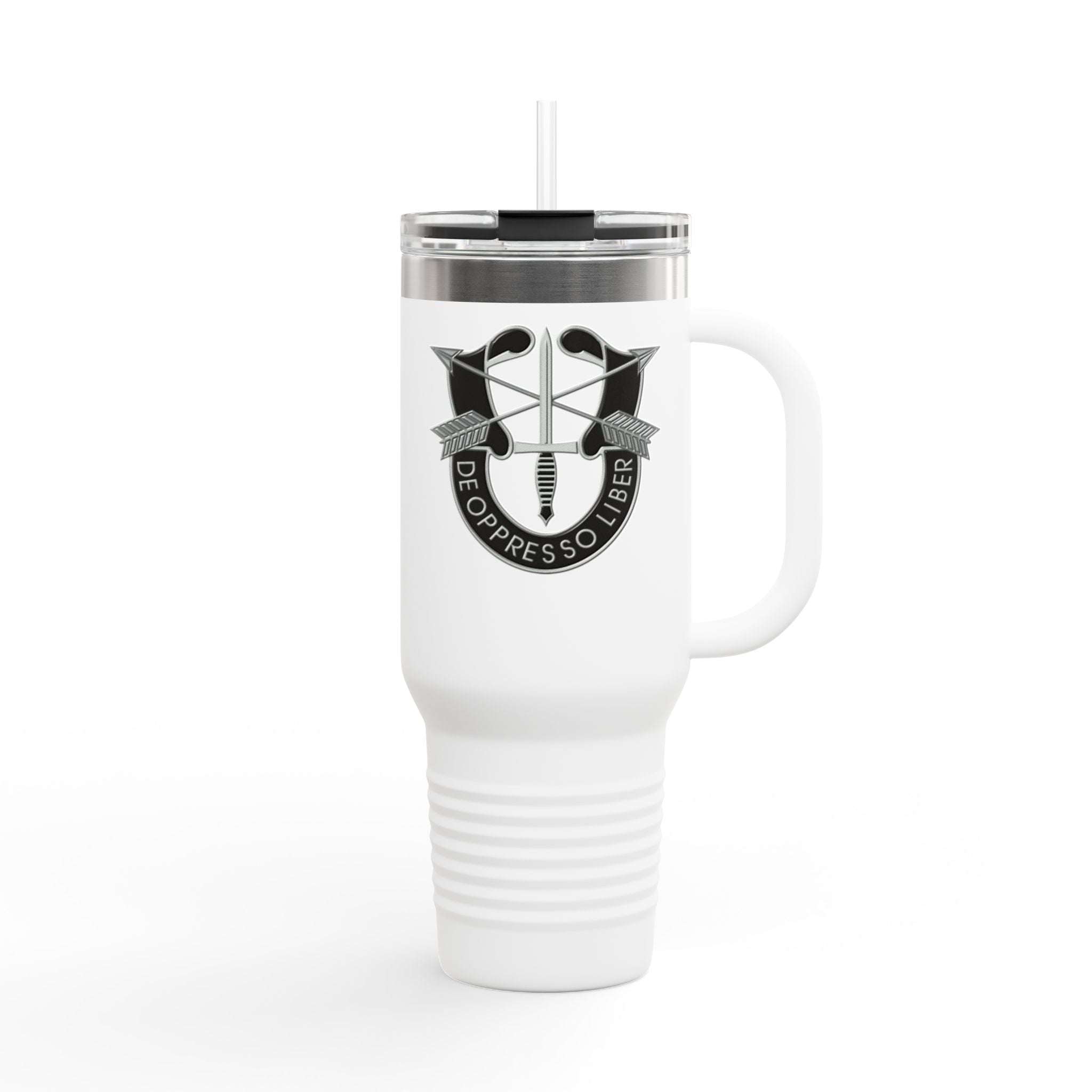 De Oppresso Liber, CIF, Insulated Travel Mug, 40oz