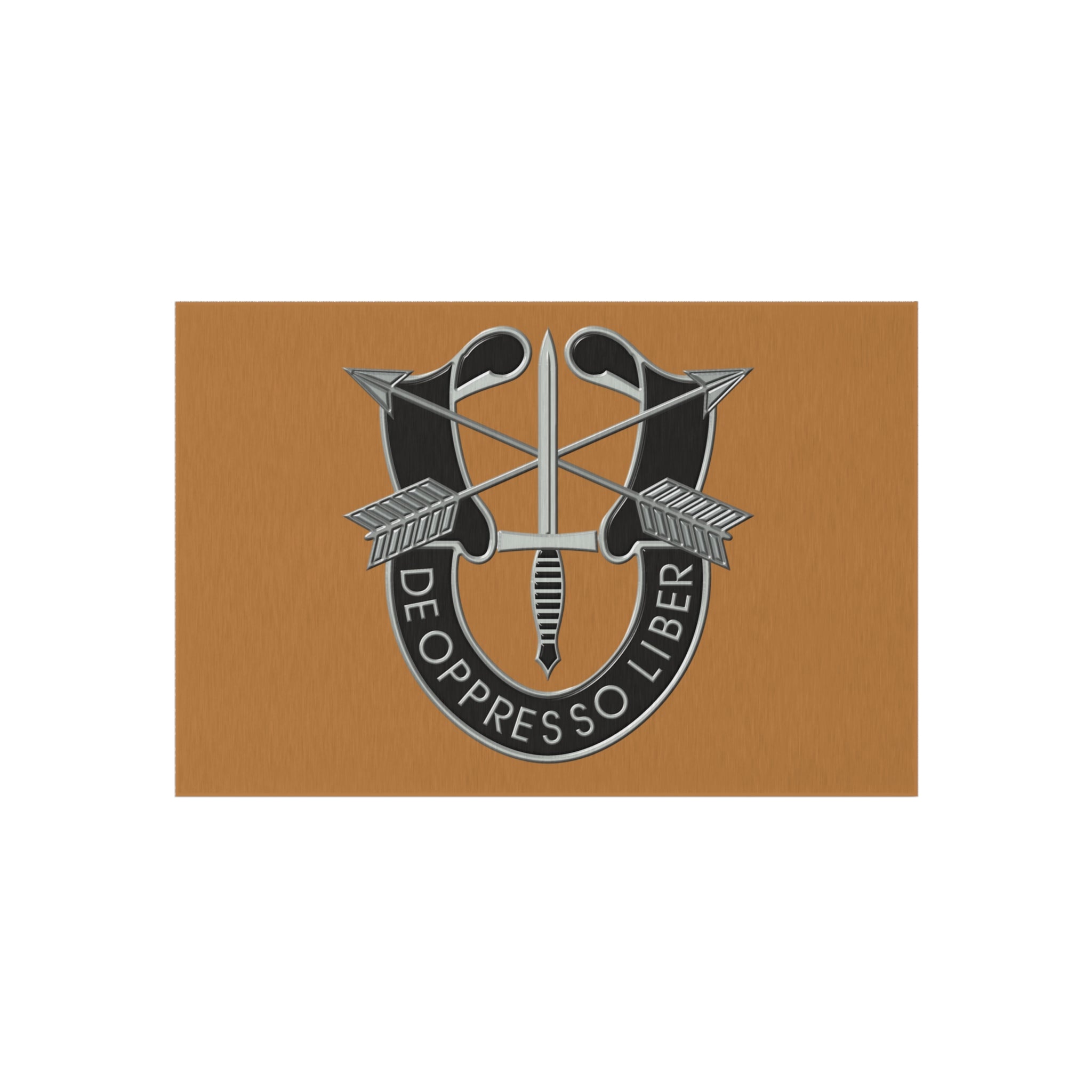 Patriotic Outdoor Rug - Military Inspired Doormat, Home Decor Accent, Entryway Welcome Mat, Camping Rug, Veteran Gift