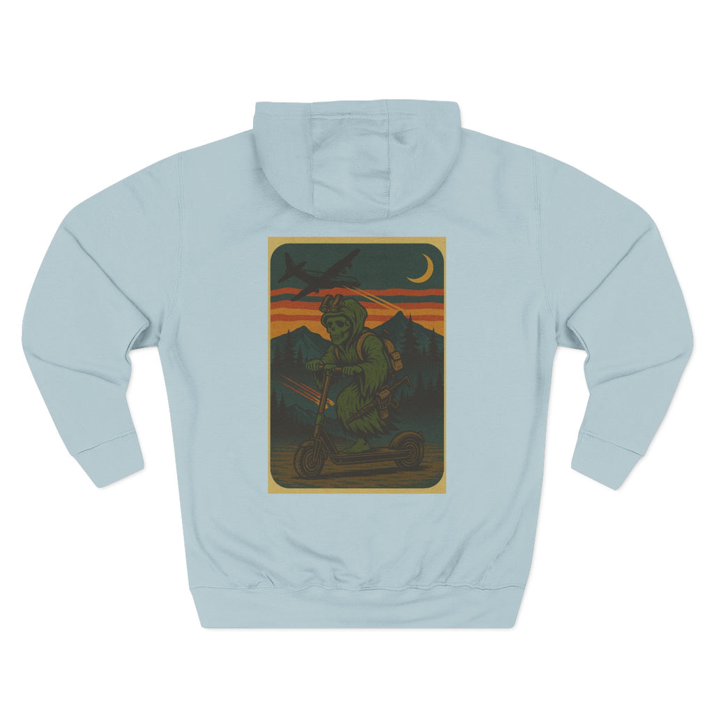 The Reaper knows when to say No.  It's time to exfil -Inspired Three-Panel Fleece Hoodie