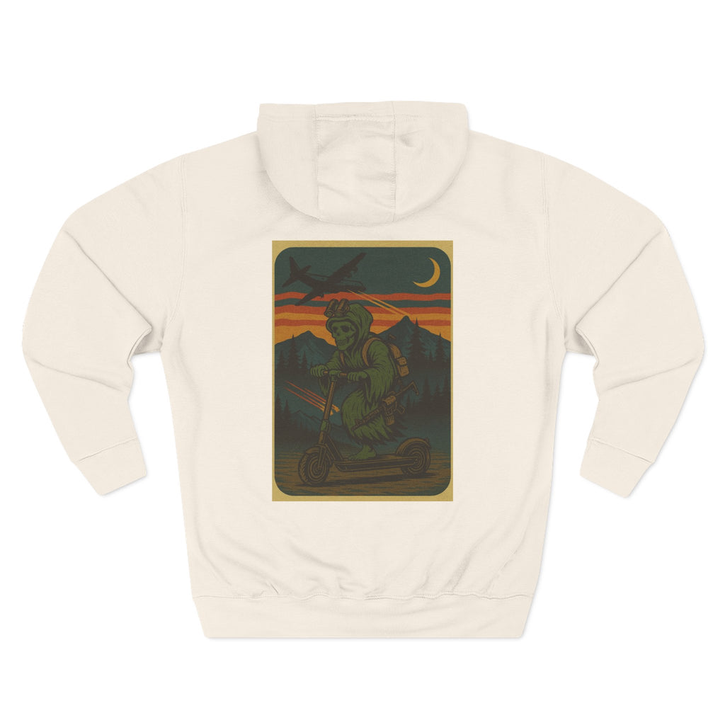 The Reaper knows when to say No.  It's time to exfil -Inspired Three-Panel Fleece Hoodie