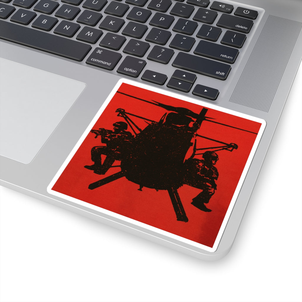 Military Helicopter Kiss-Cut Stickers | Bold Decor for Enthusiasts