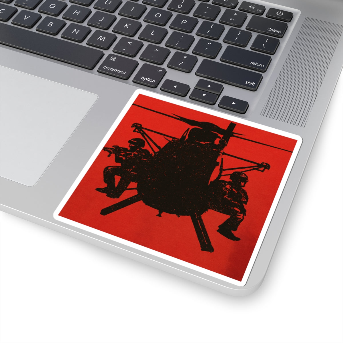 Military Helicopter Kiss-Cut Stickers | Bold Decor for Enthusiasts