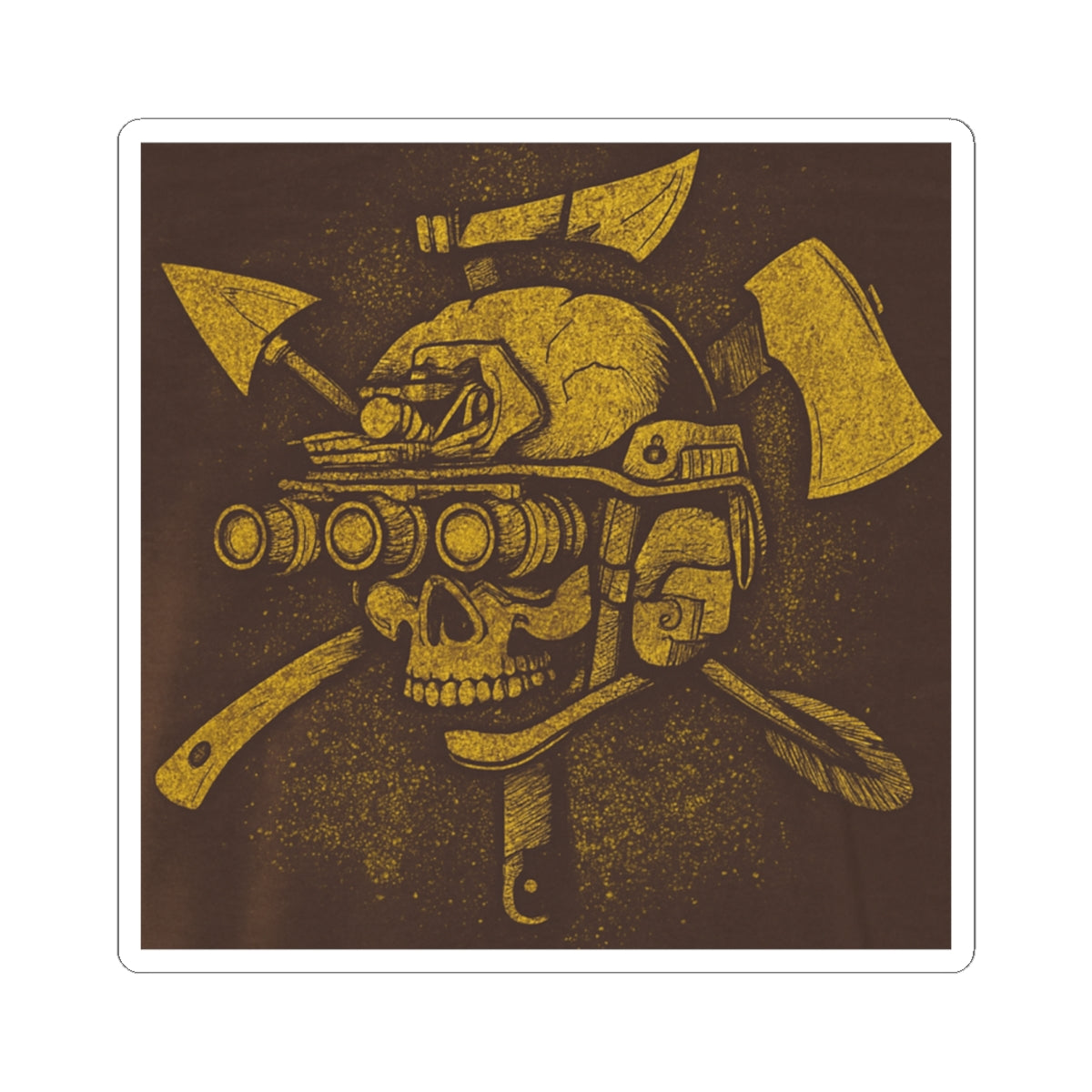 Skull Tactical Kiss-Cut Stickers for Adventure Lovers