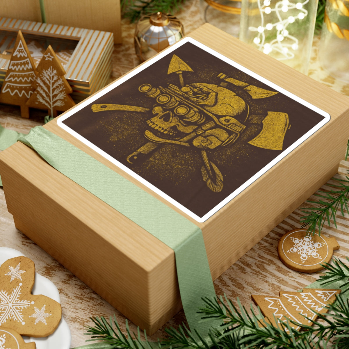 Skull Tactical Kiss-Cut Stickers for Adventure Lovers