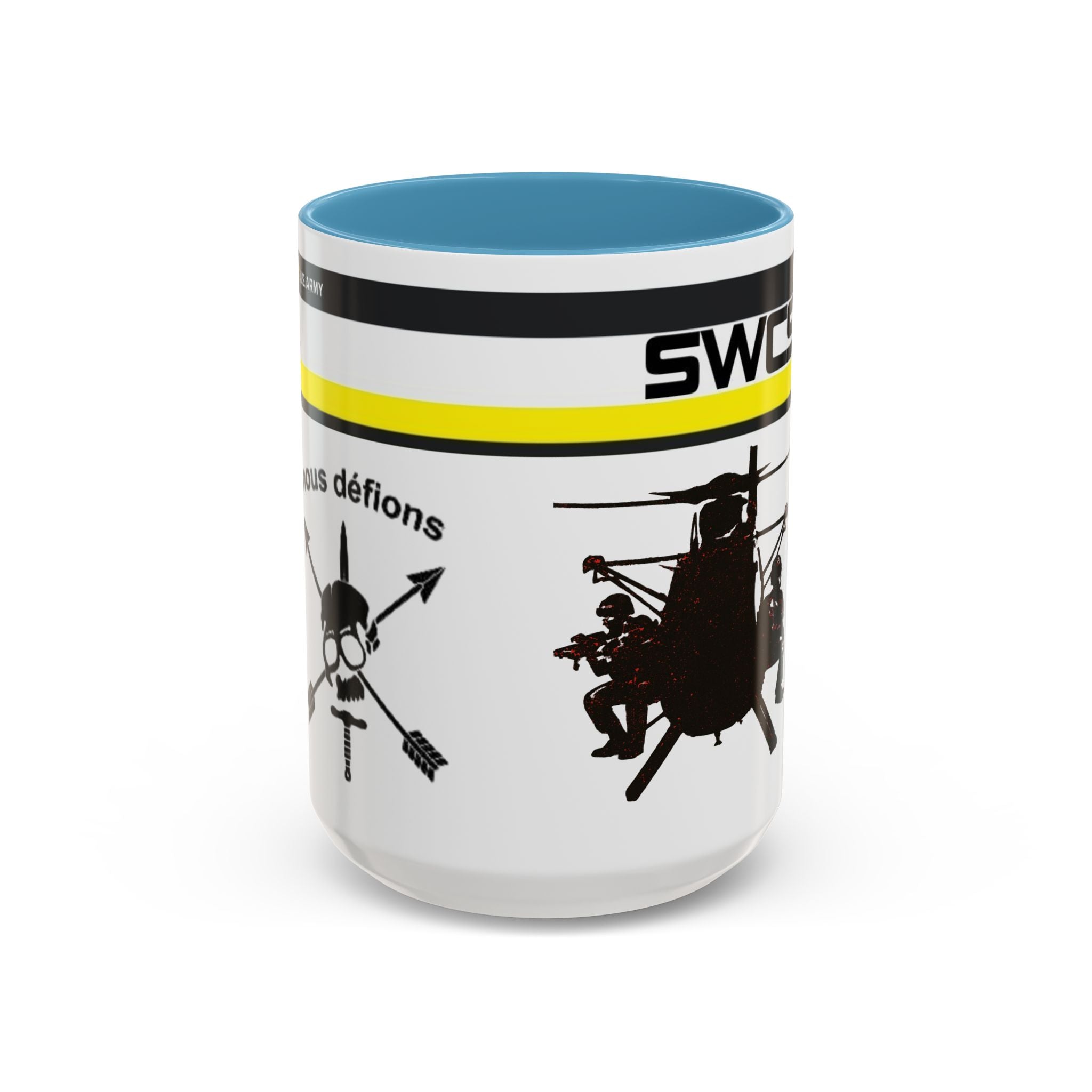 SWCS, SF De Oppresso Liber, Tactical Coffee Mug with Helicopter Design - 11 & 15 oz