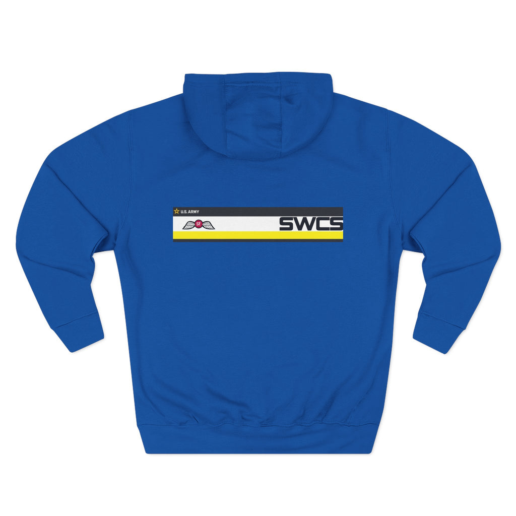 SWCS JEDBURG Modern Three-Panel Fleece Hoodie with SWCS Design