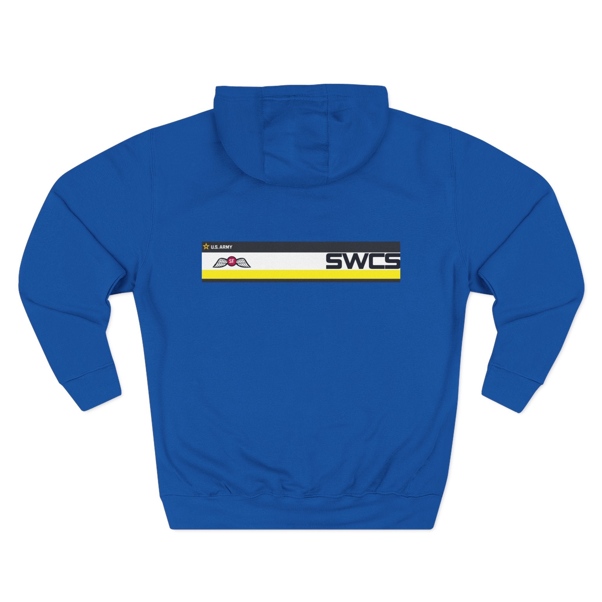 SWCS JEDBURG Modern Three-Panel Fleece Hoodie with SWCS Design