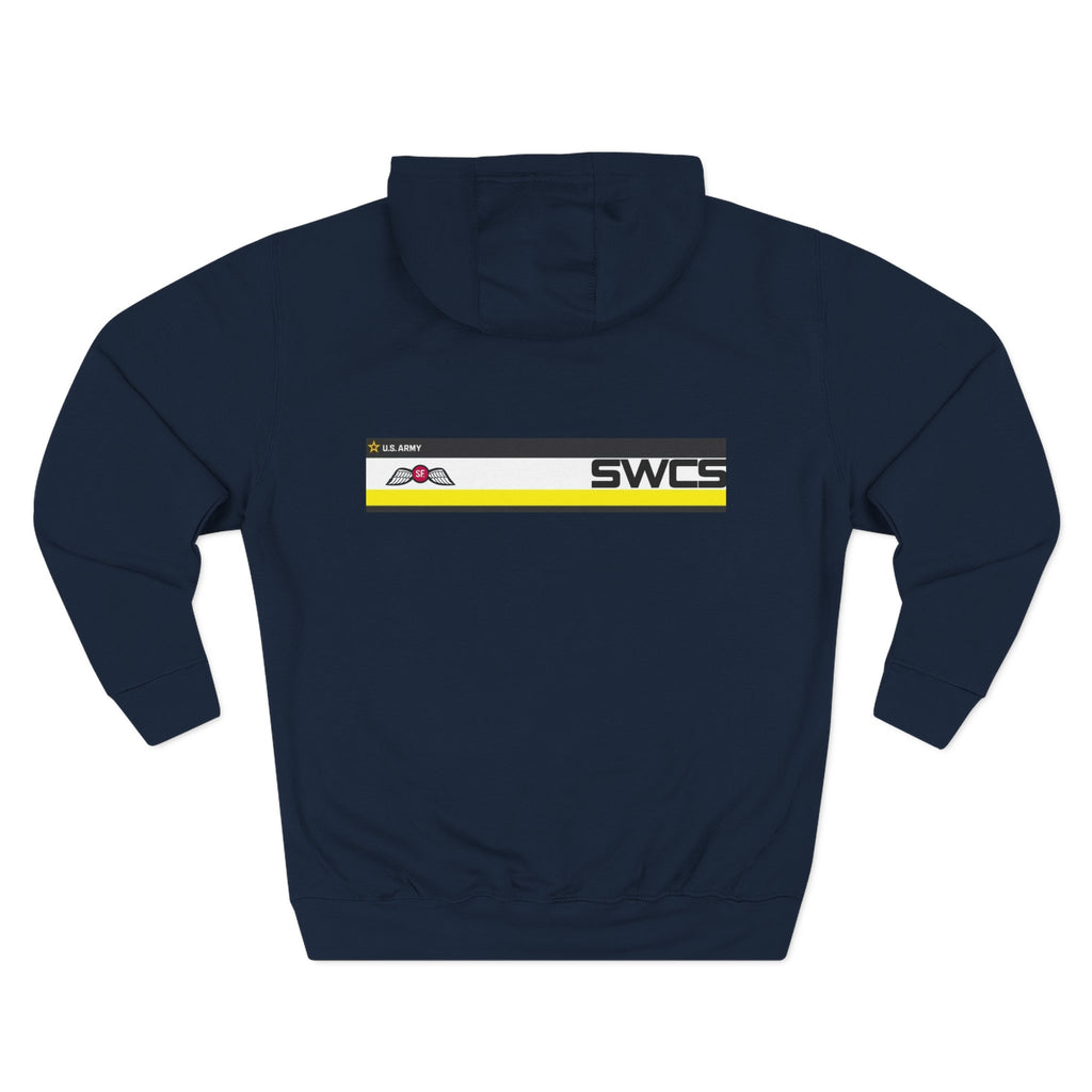 SWCS JEDBURG Modern Three-Panel Fleece Hoodie with SWCS Design