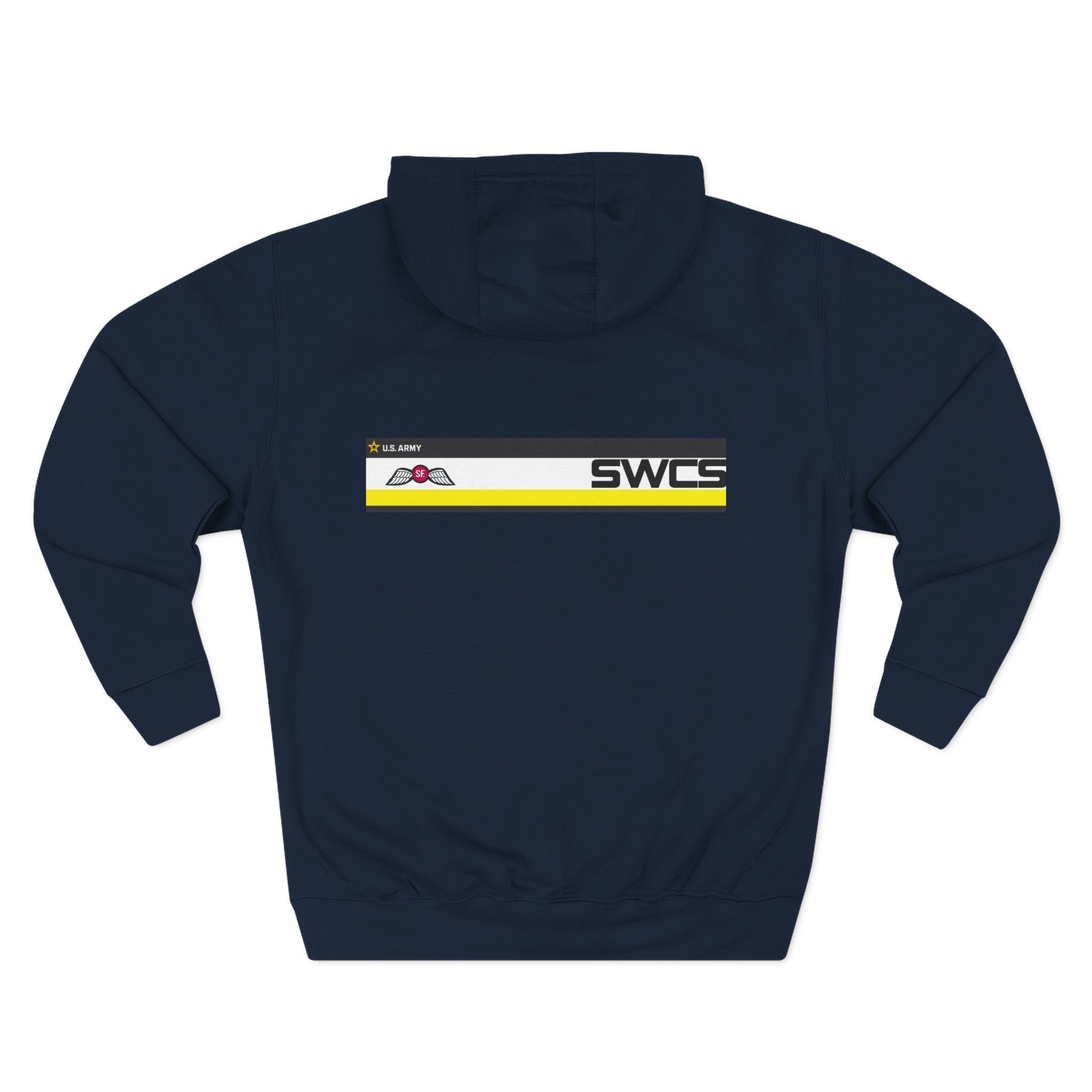 SWCS JEDBURG Modern Three-Panel Fleece Hoodie with SWCS Design