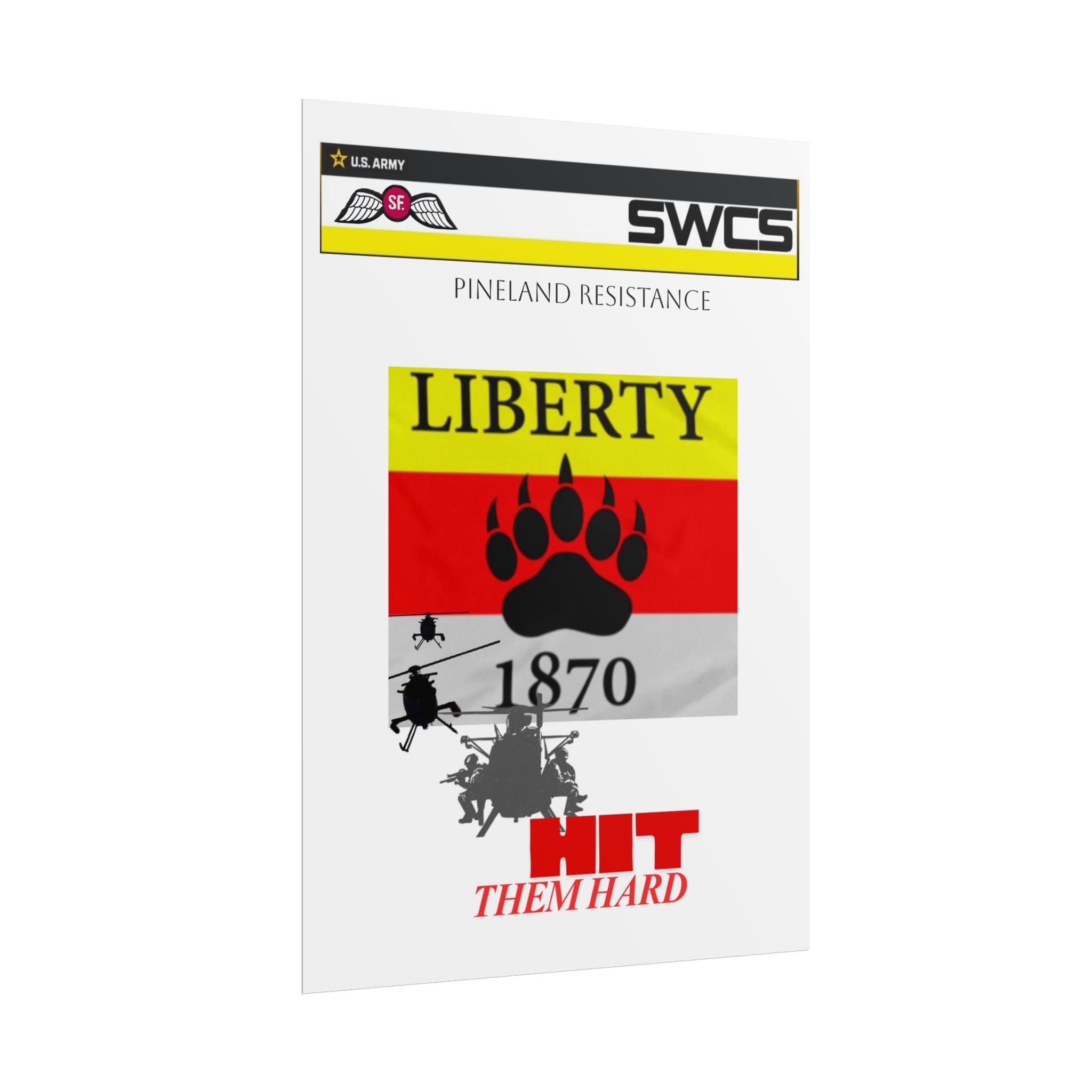 Military Helicopter Rolled Poster - Perfect for Home Decor and Gifts