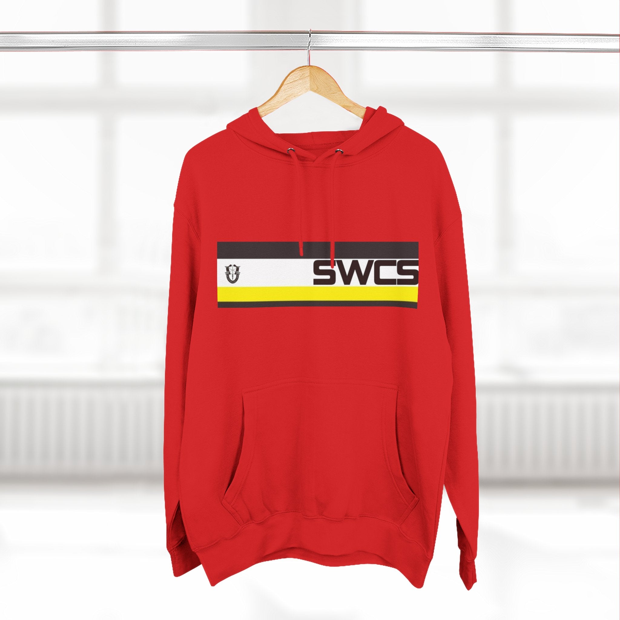 SWCS SF Three-Panel Fleece Hoodie - Stylish & Comfortable