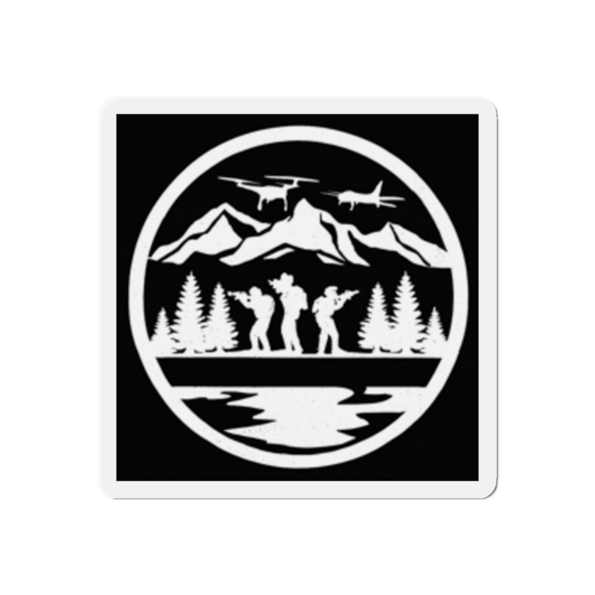 Long Range Dark-Cut Magnet - Tactical Graphic