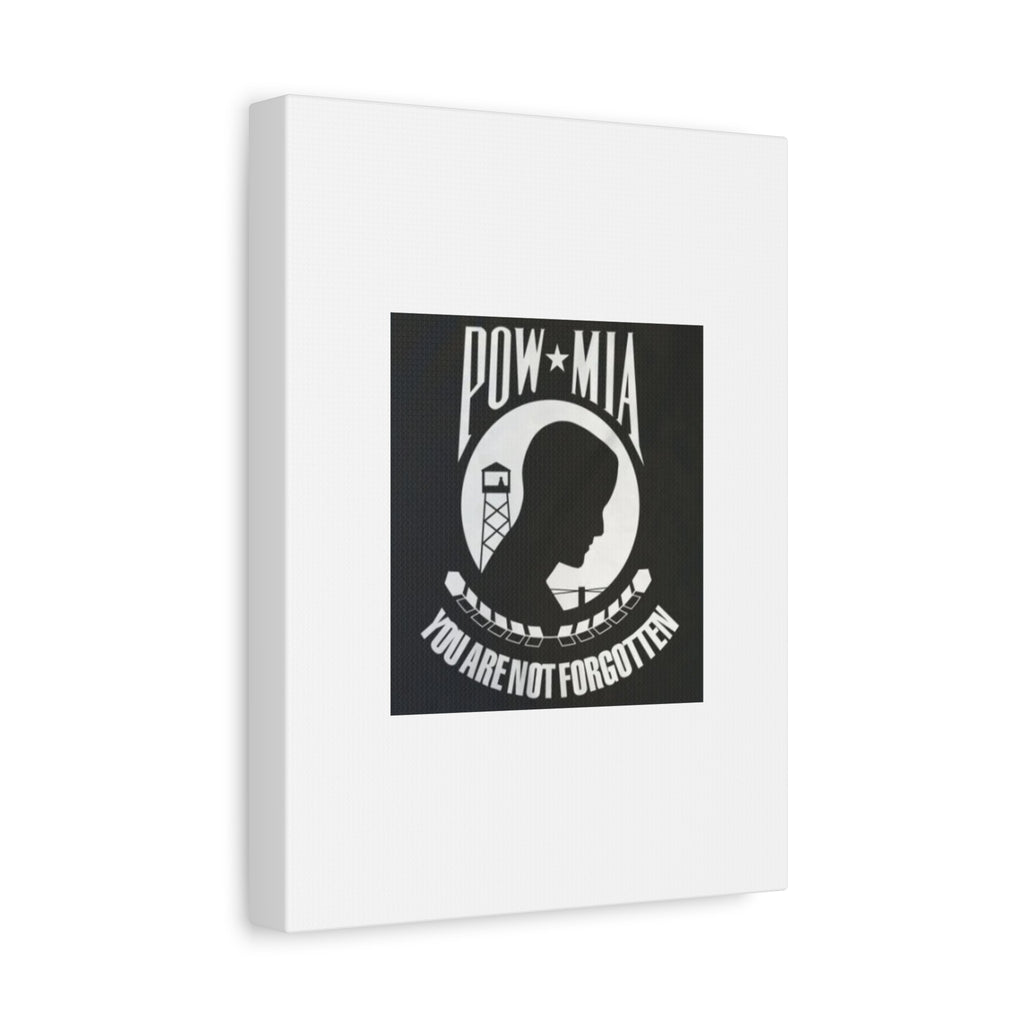 POW_MIA_Not Forgotten_Silhouette Canvas Wall Art