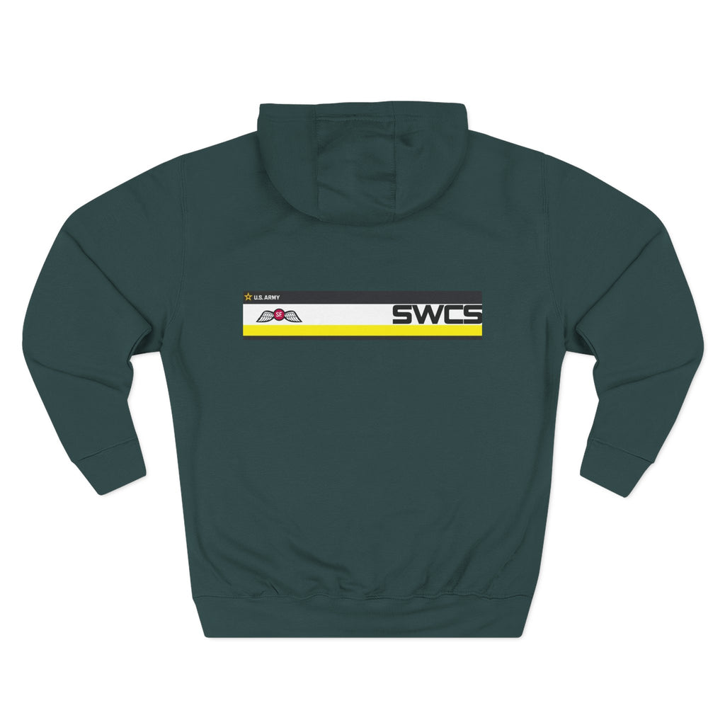 SWCS JEDBURG Modern Three-Panel Fleece Hoodie with SWCS Design