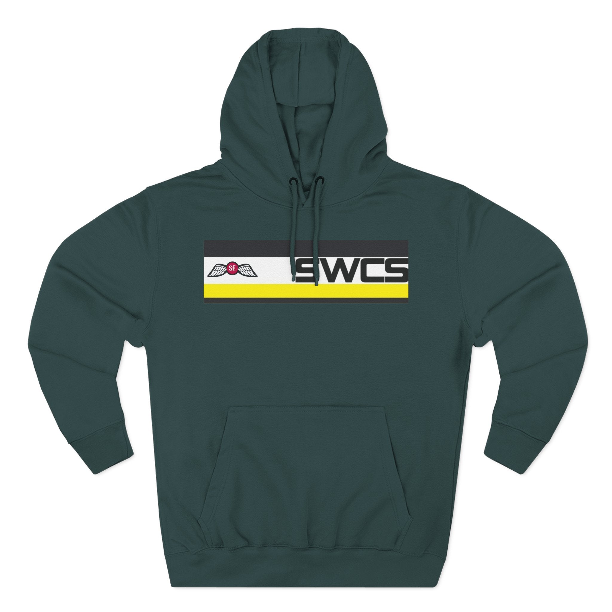 SWCS JEDBURG Modern Three-Panel Fleece Hoodie with SWCS Design
